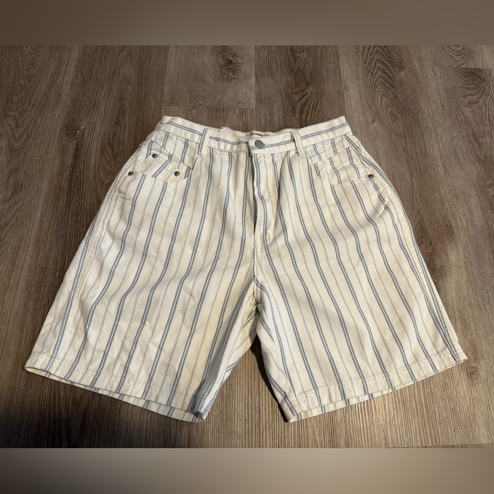 Vintage Denim Western Style Womens High Waisted Shorts size 12